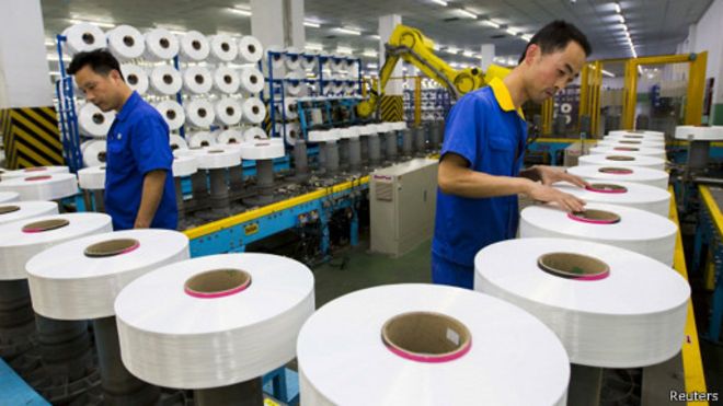 فعالیت بخش تولید در چین به پائین ترین سطح در شش سال اخیر تنزل کرده است.